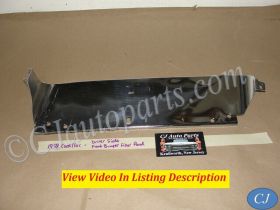 OEM 1958 Cadillac Deville Eldorado Fleetwood  LEFT DRIVER SIDE FRONT BUMPER FILLER PANEL TRIM #1469131